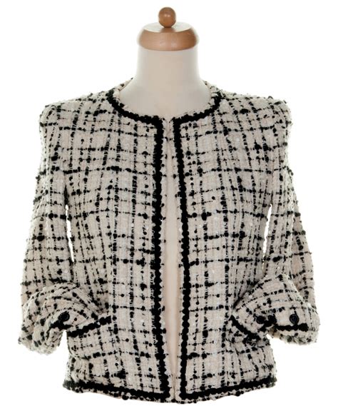 chanel tweed jacke|chanel tweed jacket price.